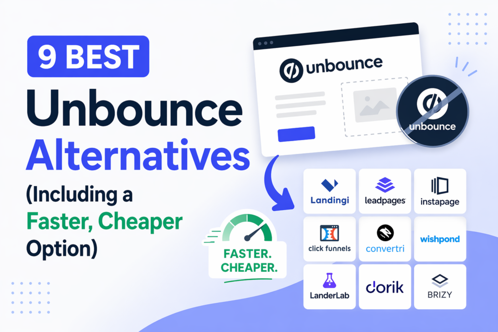 9 Best Unbounce Alternatives (Including a Faster, Cheaper Option)